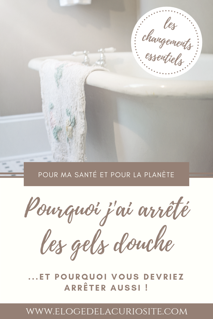 Gel douche attention danger et risques Pourquoi j'ai arrêté d'utiliser les gels douches ! Pour ma santé, et pour la planète ! L'un des premiers gestes écologiques et l'un des plus simples. C'est aussi l'un des plus essentiels car il a un grand impact sur votre santé et la qualité de votre peau !