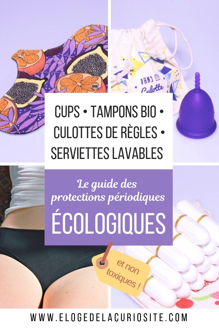 J'ai rédigé pour vous le guide des protections périodiques / hygiéniques alternatives, écologiques, non toxiques, lavables, biologiques... cup (ou coupe menstruelle), culotte de règles, tampon et serviette en coton biologique, serviettes lavables : on fait le tour de toutes les alternatives :) #écologie #zérodéchet #cup #coupemenstruelle #femmes #règles