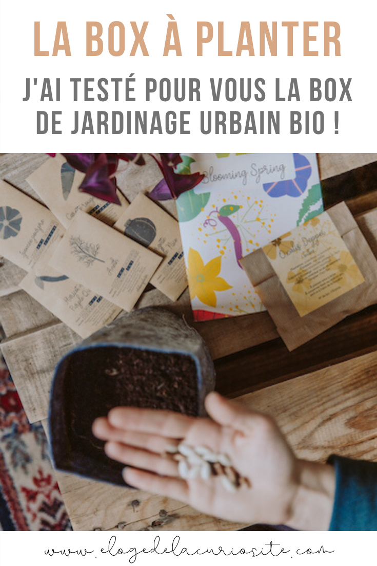 Idée de cadeau écolo - la box à planter, box de jardinage urbain ou en jardin biologique ! Pour apprendre à cultiver son petit potager en toutes saisons en ville, sur un balcon ou bien dans un jardin ! Je vous partage mon avis sur cette box dans un nouvel article, bonne lecture ! #jardinage #potager #biologique #naturel #box #cadeau #idéecadeau